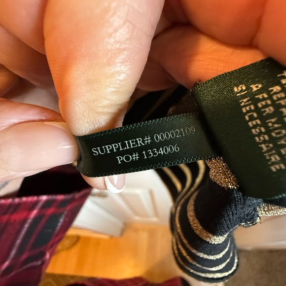 Ralph Lauren Black and Metallic Gold Striped Sweater Classic Stripe Glitzy SZ XL - Picture 6 of 8